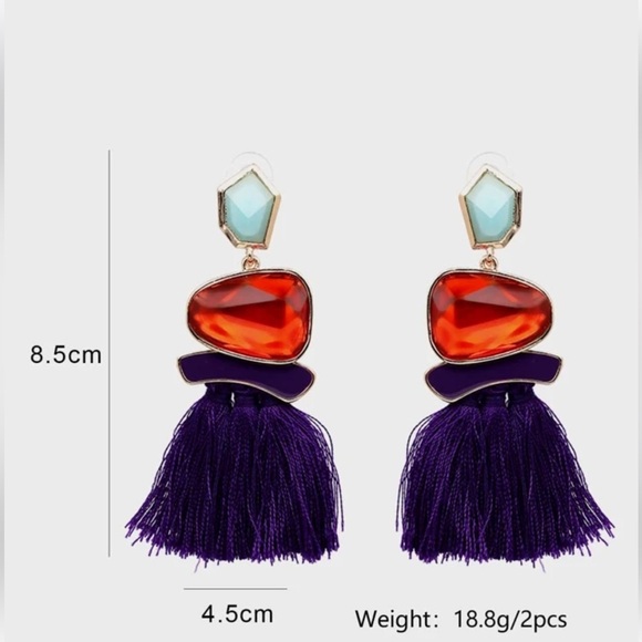 NWT Purple raisin earings - Picture 5 of 6